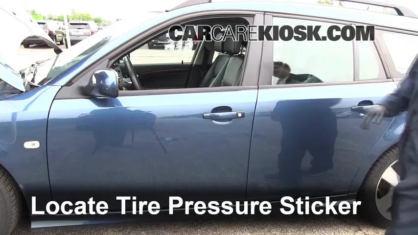 2008 Saab 9-3 2.0T 2.0L 4 Cyl. Turbo Wagon (4 Door) Tires & Wheels Check Tire Pressure